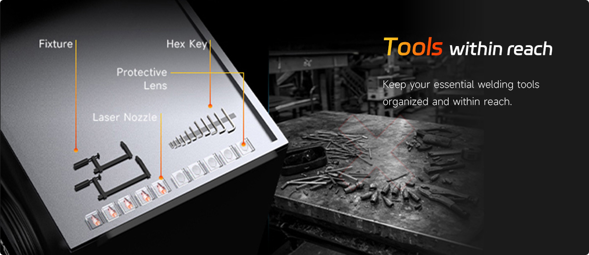 Keep your essential welding tools organized and within reach_