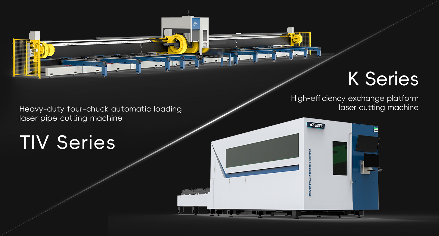 Heavy-duty four-chuck automatic loading laser pipe cutting mach
