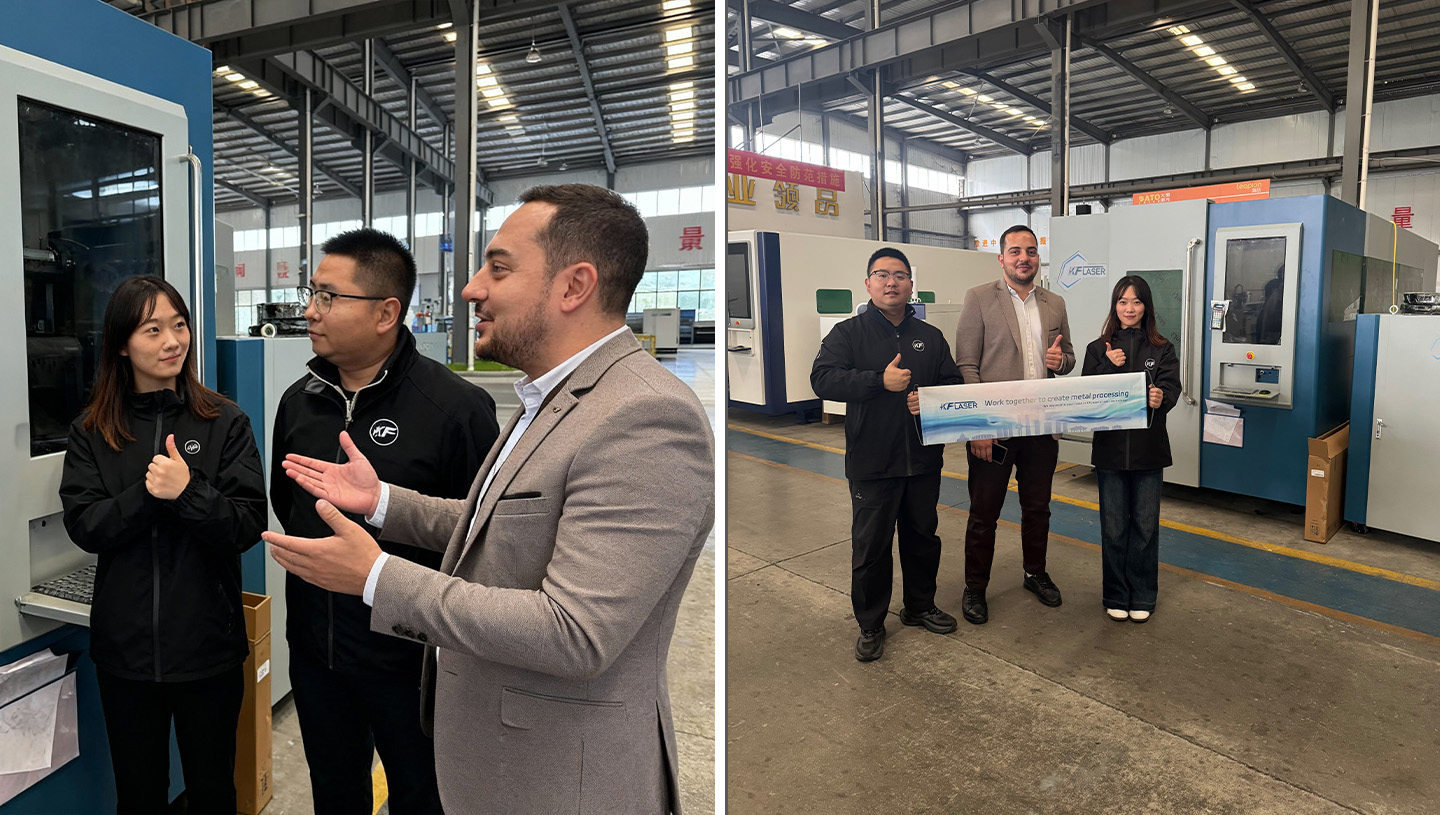 jimeng-2025-12-31-1485-三人站在一台大型机械设备前，穿灰色西装的男性正在向另外两人详细介绍设备功能，穿黑_